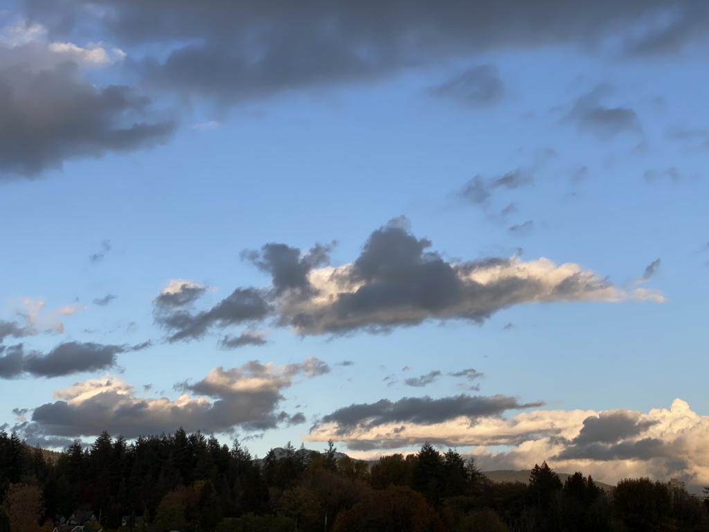 November 5, 2022 Contrasting Clouds at Dusk